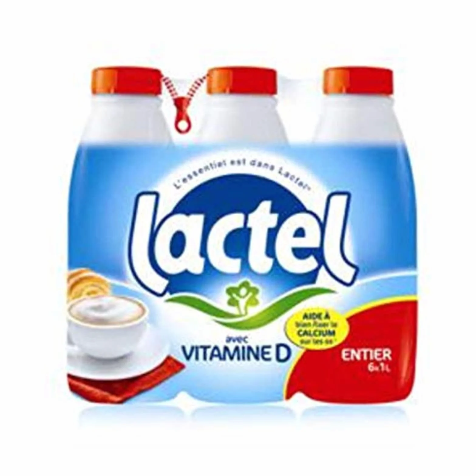 Lactel Lait Entier, 6 x 1L
