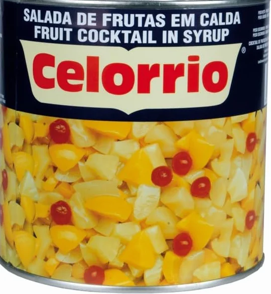 Celorrio Salade de Fruits au Sirop, Cocktail de Fruits en Conserve, Format Professionnel 2.65kg, Poids Égoutté 1.35kg