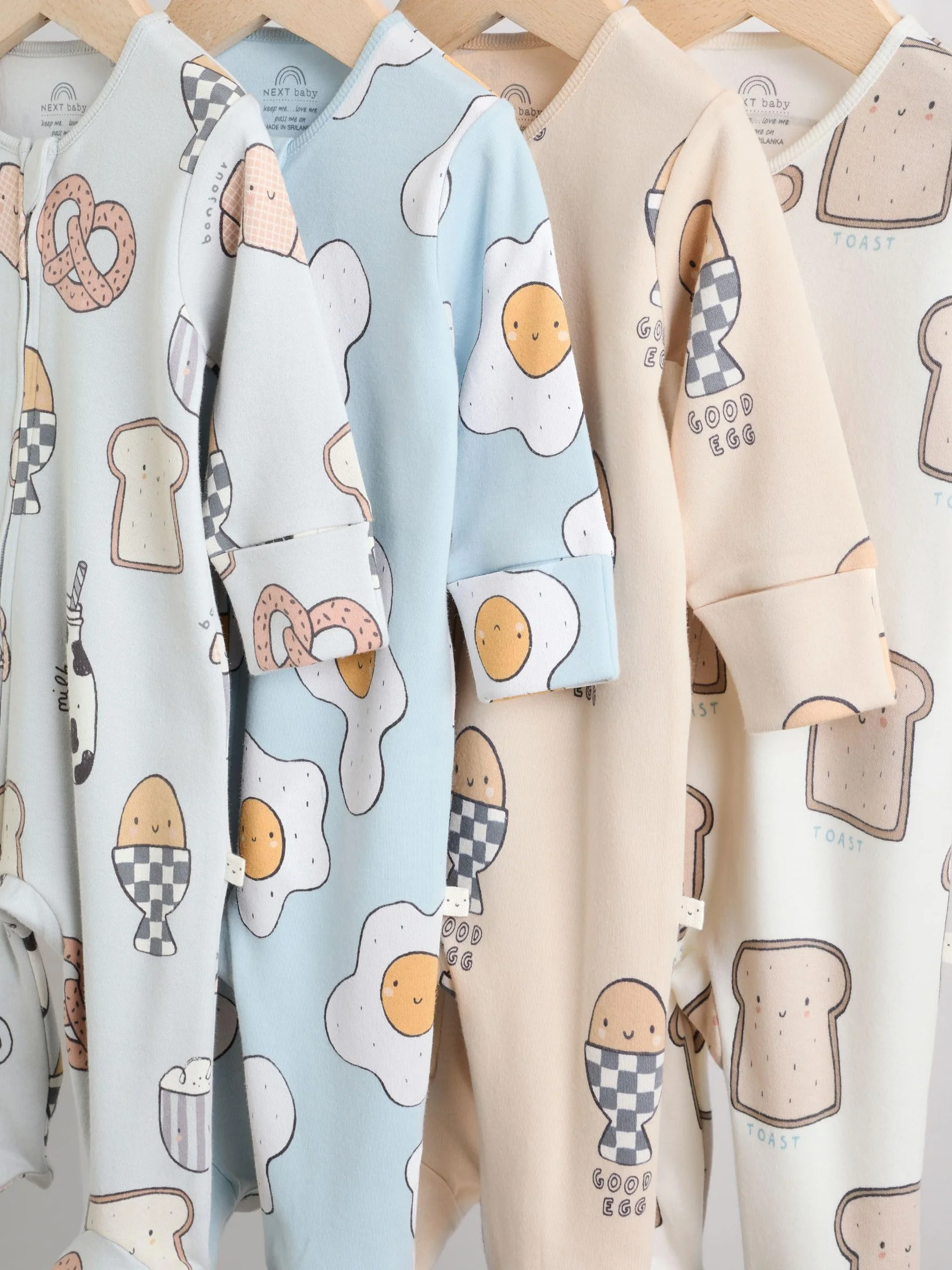 NEXT Bébé garçon Dors-Bien à Zip Double Sens Lot de 4