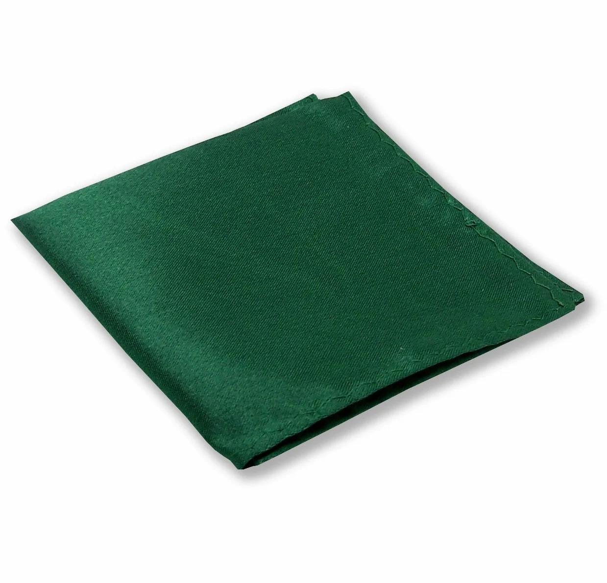 Pochette costume mariage vert foncé finitions main