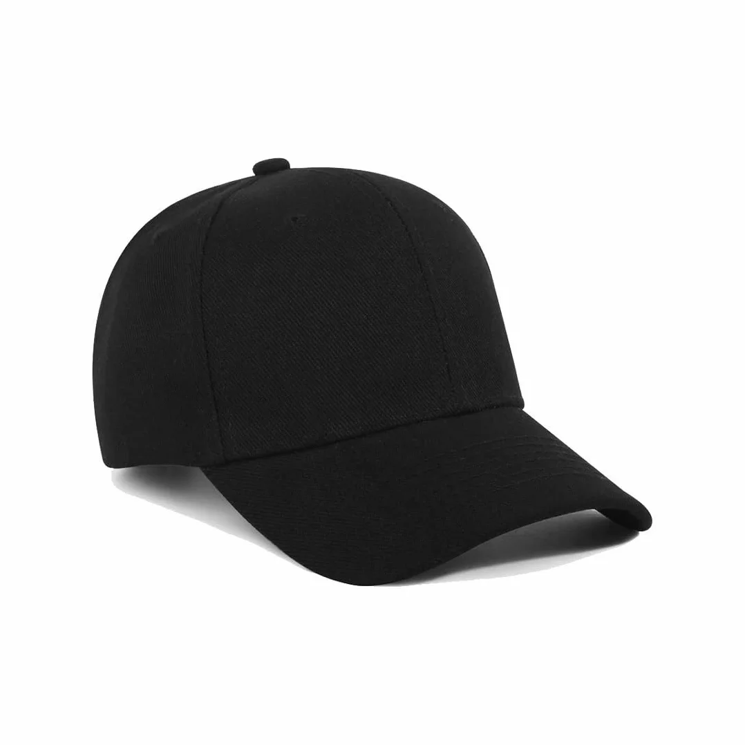 Casquette Enfant Réglable Protection UV Coton Noir Taille M