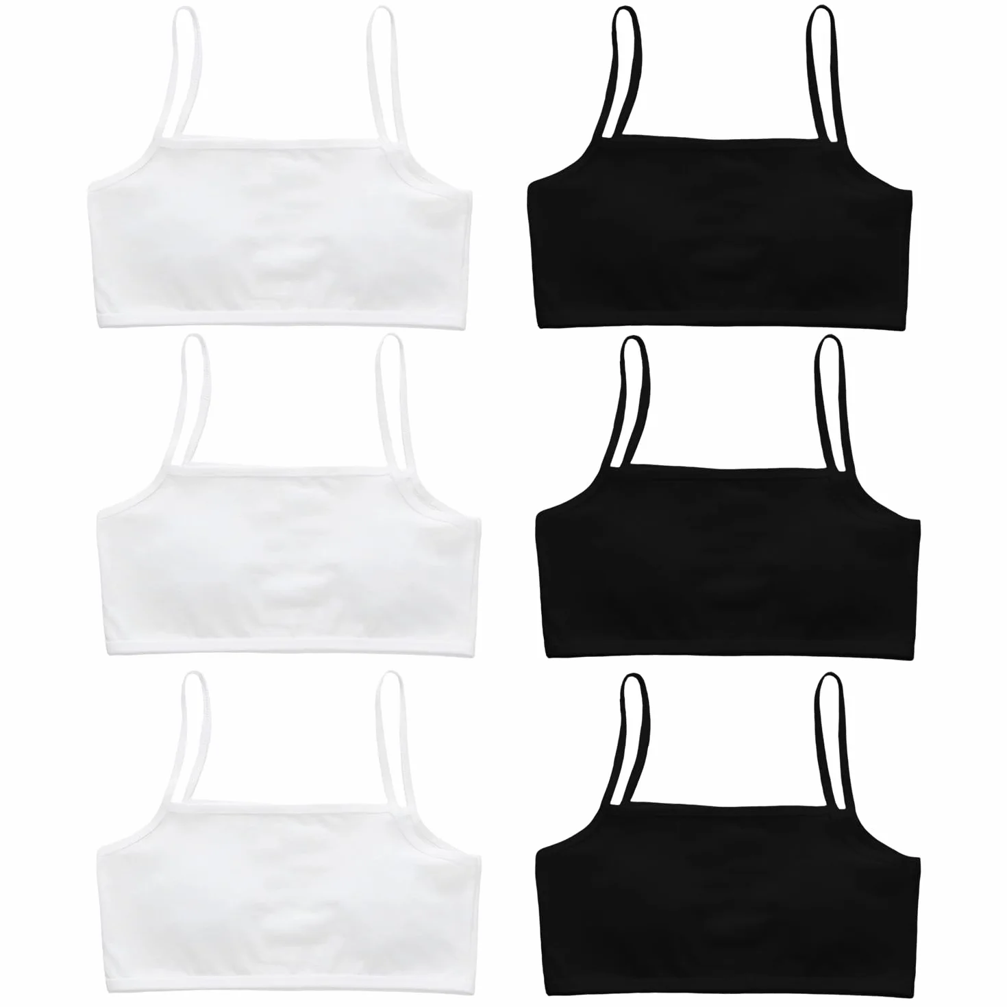 Soutien-Gorge Sportif & Crop Tops en Coton pour Filles 7-16 Ans - Brassière d'Entraînement Confort Respirant