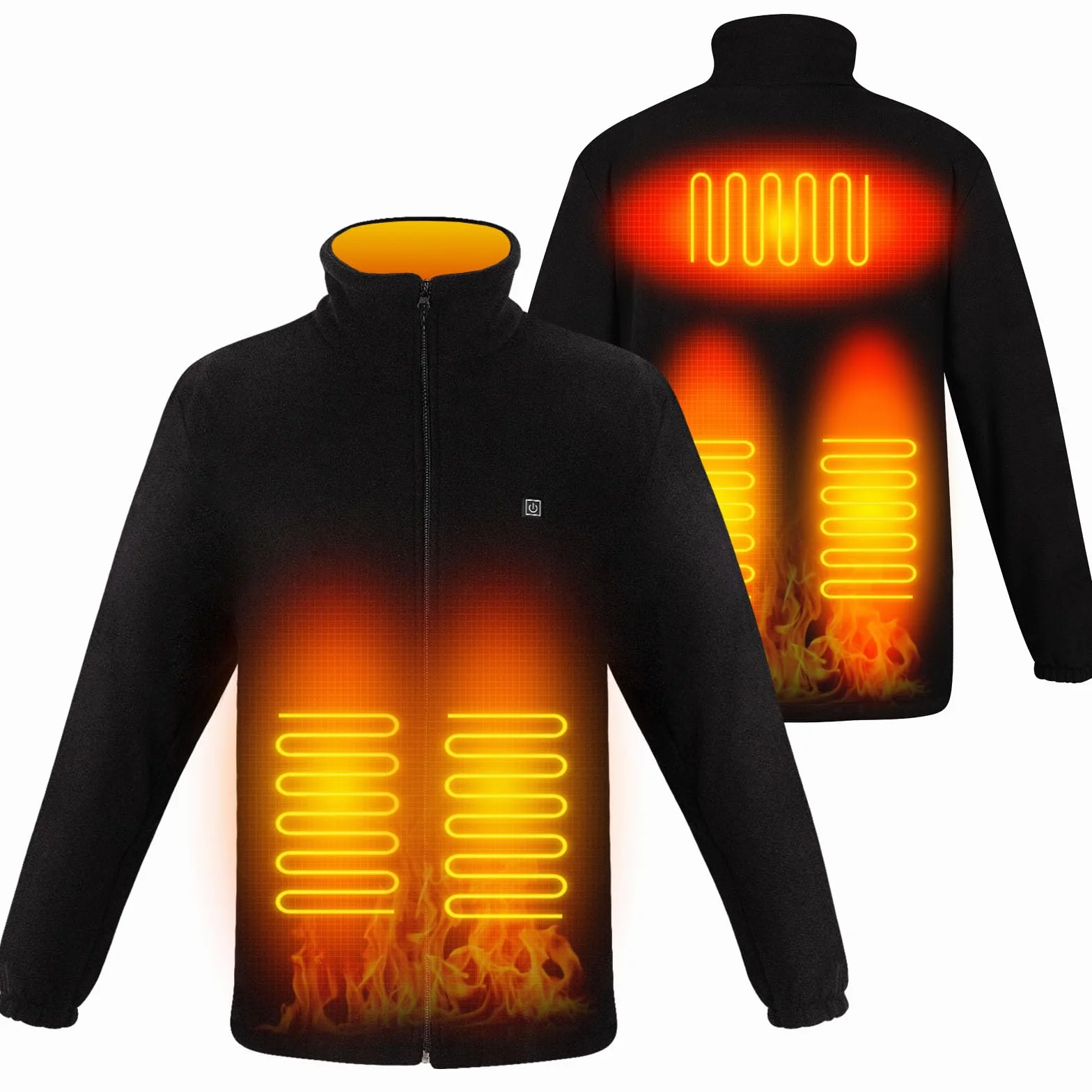 TOUVE Veste Chauffante Homme Femme Sans Manche 5 Zones 3 Niveaux Chauffage