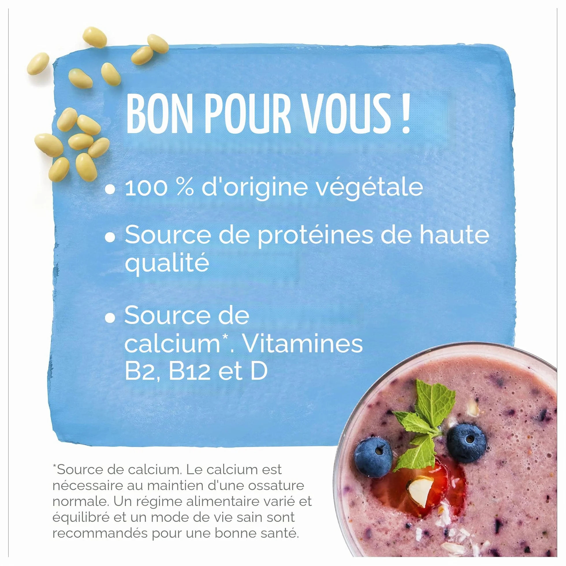 Alpro Boisson longue durée à base de fraises de soja, végétaliennes et sans produits laitiers, 3 x 250 ml