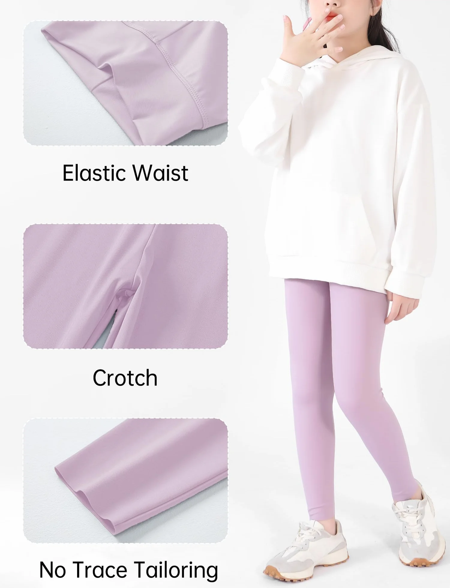 Leggings de Sport pour Fille 2-12 Ans Lot de 3 Pantalon Yoga SEAUR