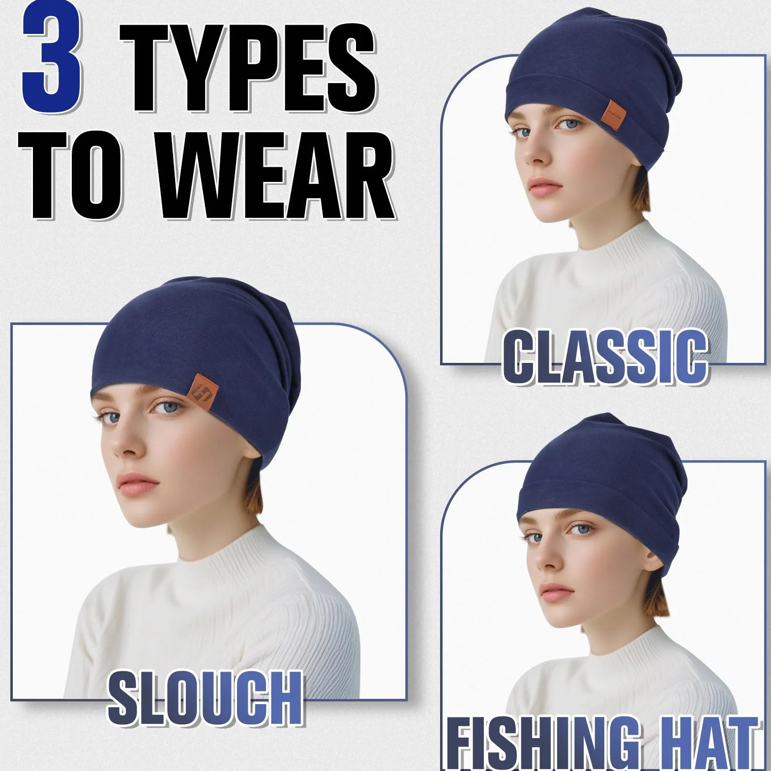 Bonnet en coton doux unisexe