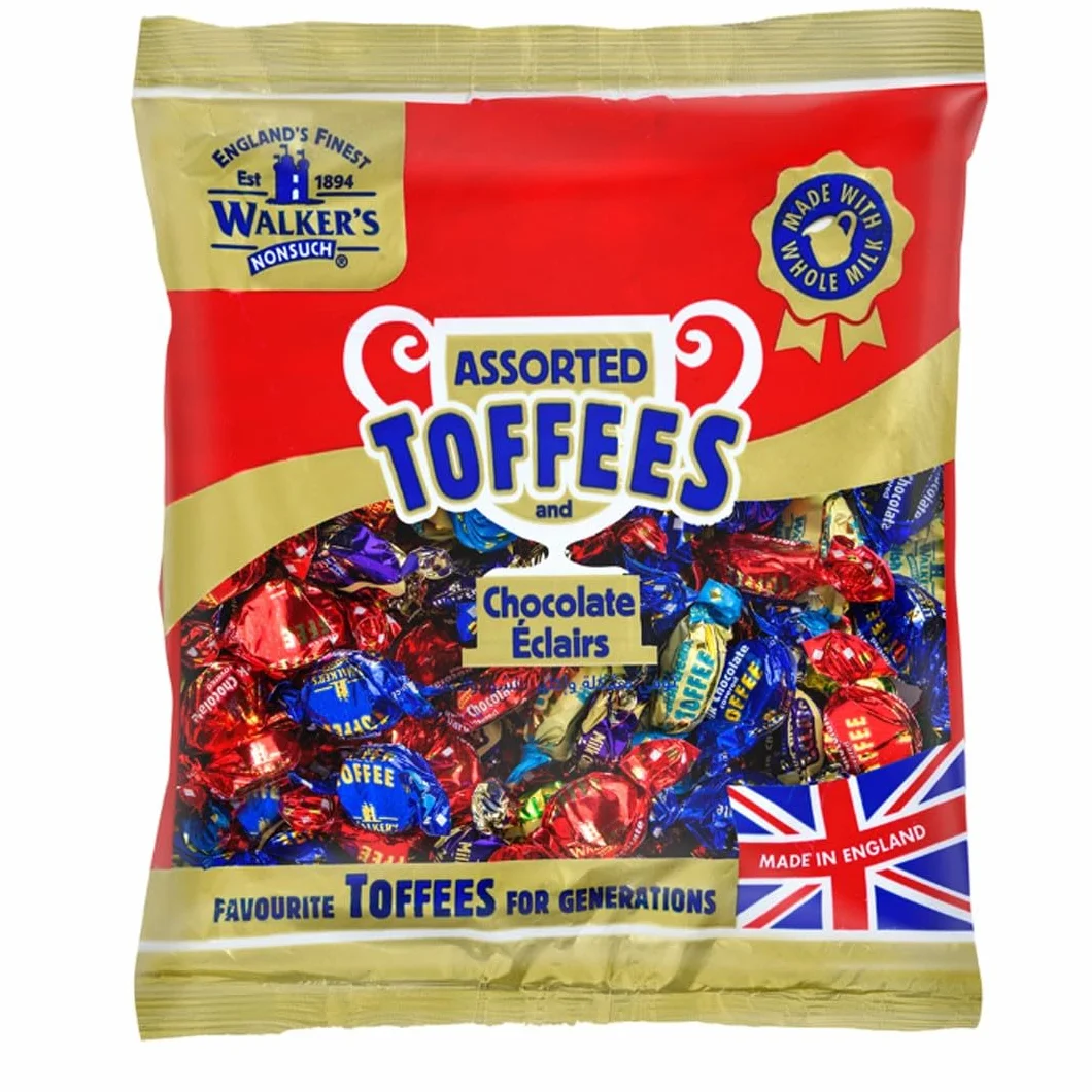 iChuches Bonbons Walkers | Assortiment de 1 kg | Toffees et Eclairs (assortis)