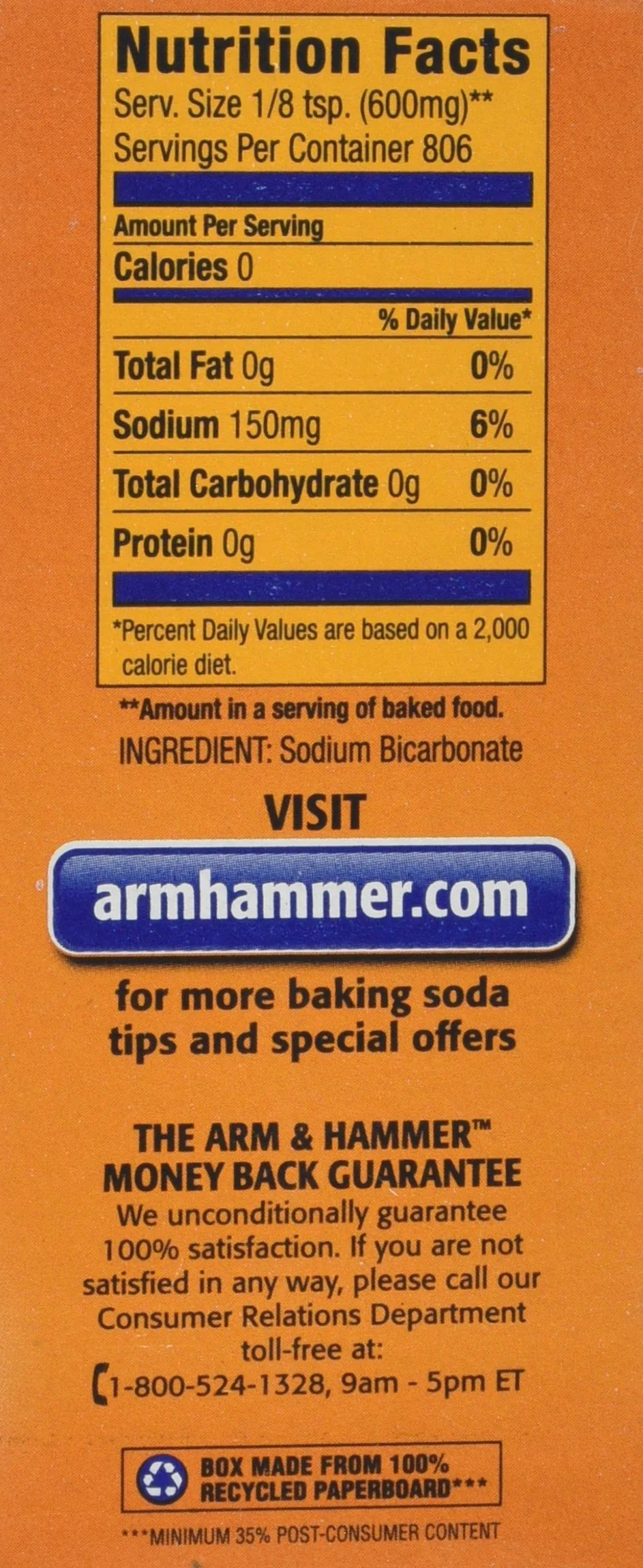 Church & Dwight Co 01110 Arm & Hammer Baking Soda