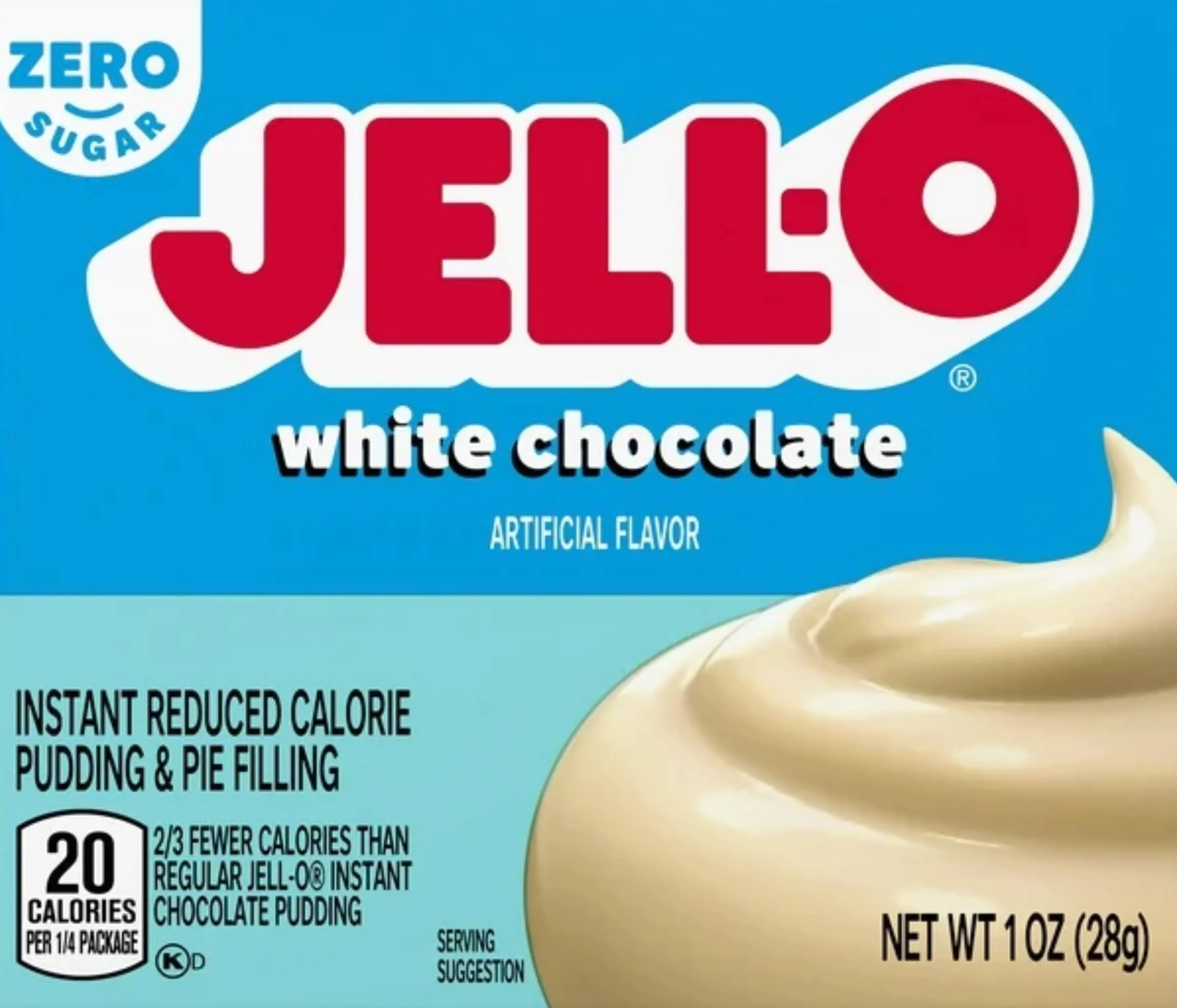 Jell-O Sugar-Free Instant Pudding and Pie Filling, White Chocolate, 1-Ounce Boxes (Pack of 6) by JELL-O