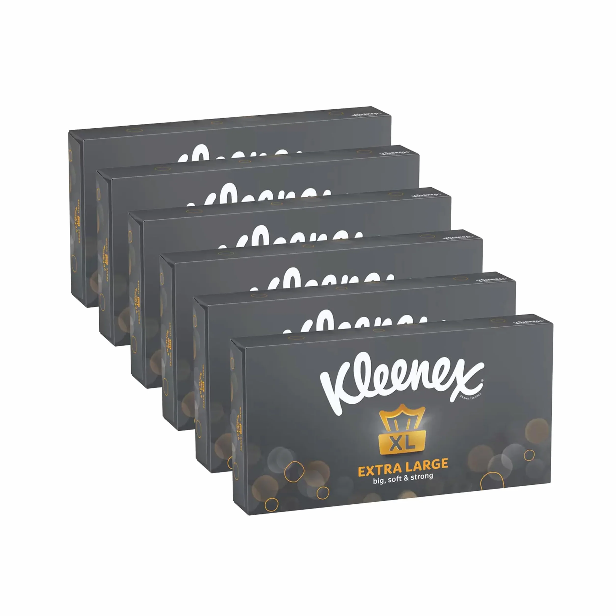 elloLife Lot de 6 paquets de 90 mouchoirs XL Kleenex