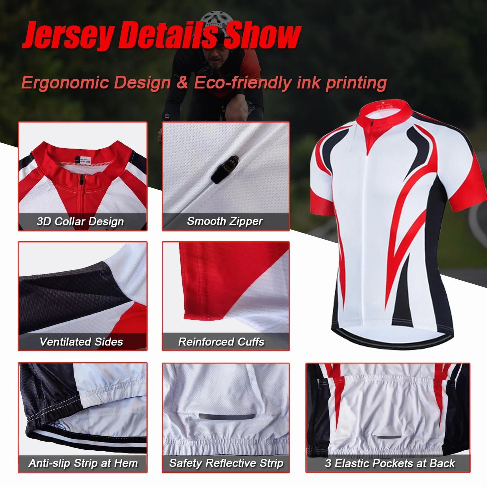 Maillot Cyclisme Femme Tenue Cycliste Été Manche Courte MTB Jerseys Shirt Cuissard à Bretelle 19D Coussin Gel Ensemble Cycling Respirant Séchage Rapide