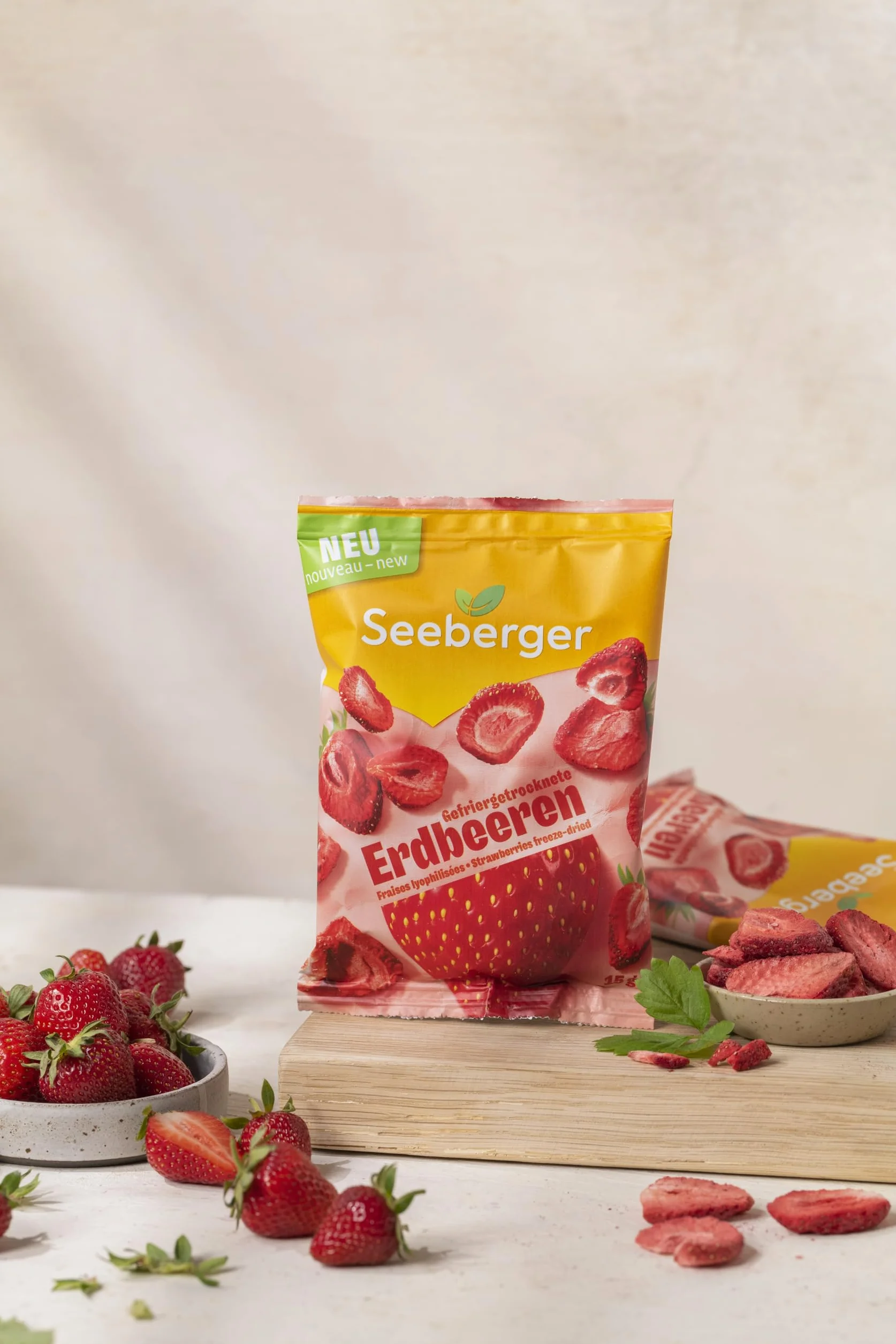 Seeberger Fraises lyophilisées, 15g