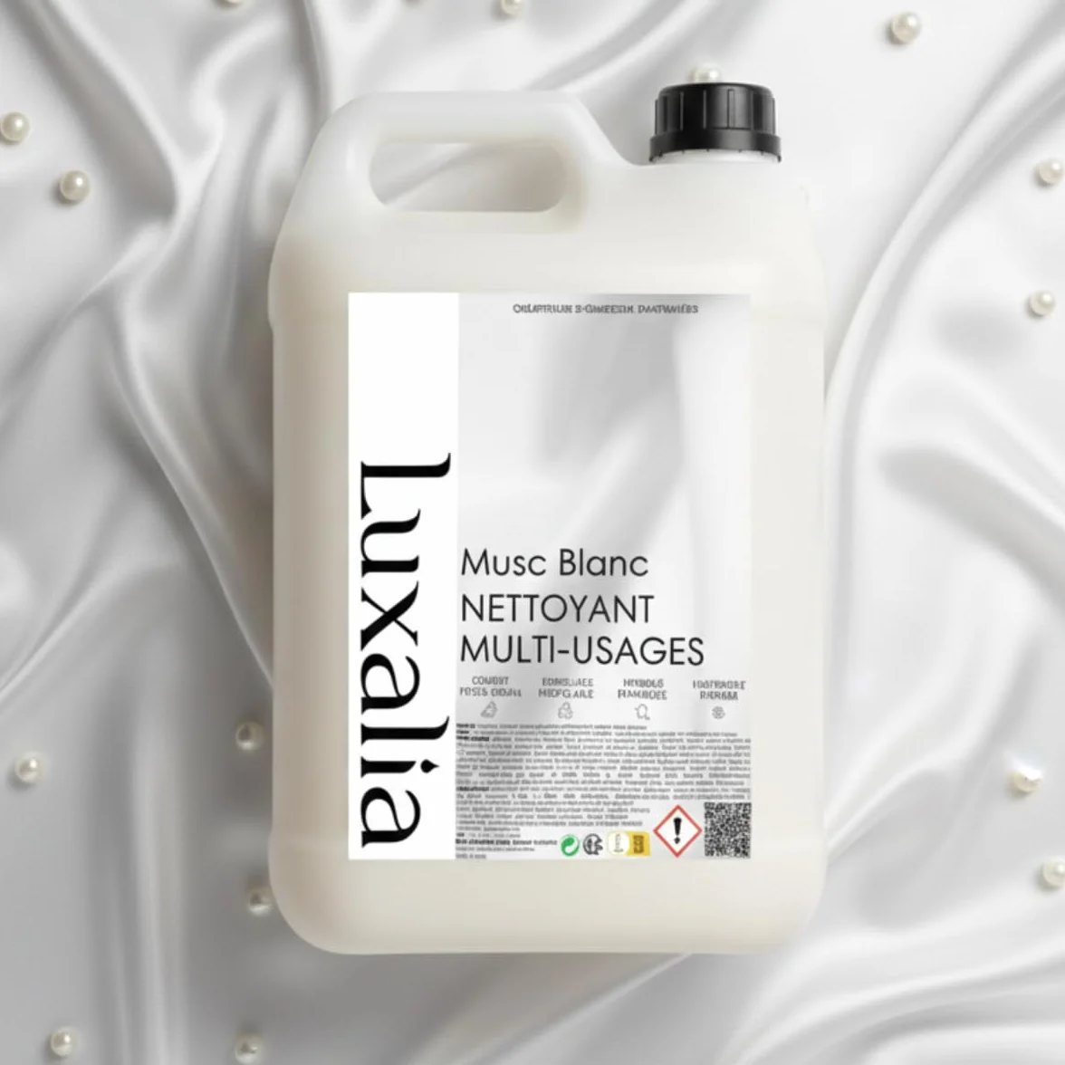 Nettoyant Sol & Multi-Usages Musc Blanc - Sols & Surfaces - Hautement Parfumé & Ultra Efficace - 5 Litres - LUXALIA