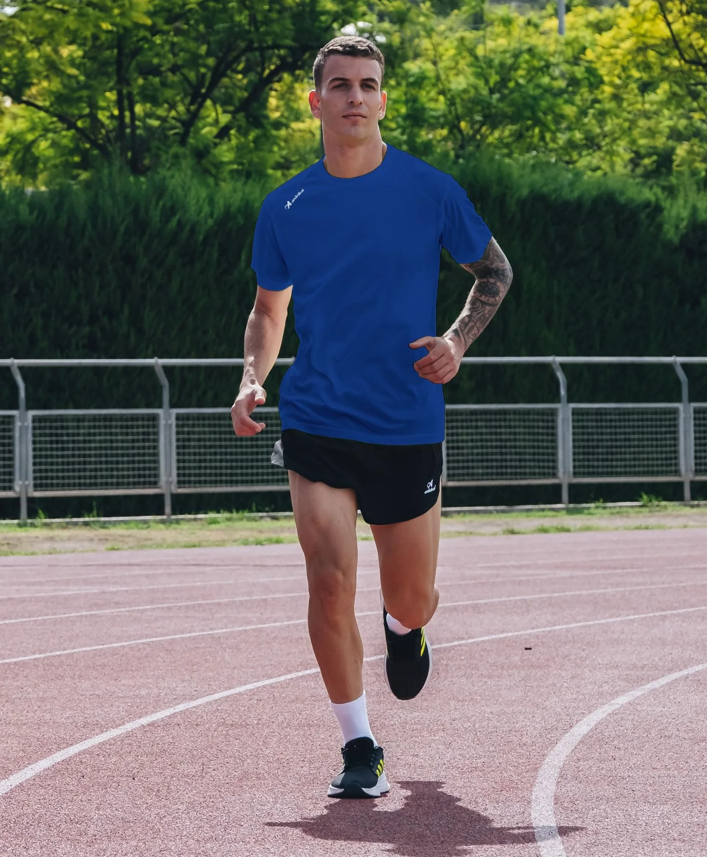 T-Shirt Technique Homme Sport Manches Courtes Mesh Vêtements Sport Été Respirants Séchage Rapide