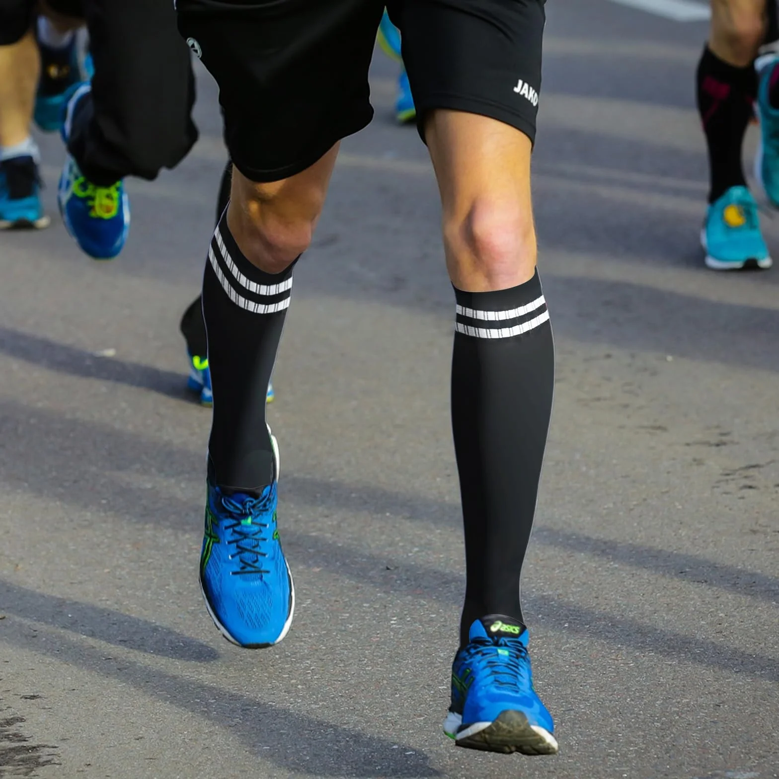 SKHAOVS Chaussettes de Football Enfant Noires Garçons Filles 5-12 Ans