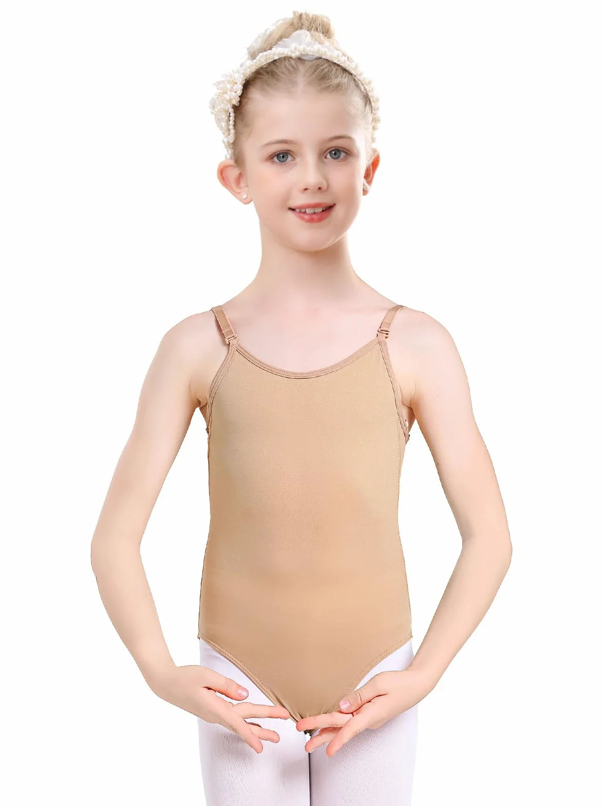 Justaucorps de ballet pour fille sans coutures - Sous-vêtements de danse nude