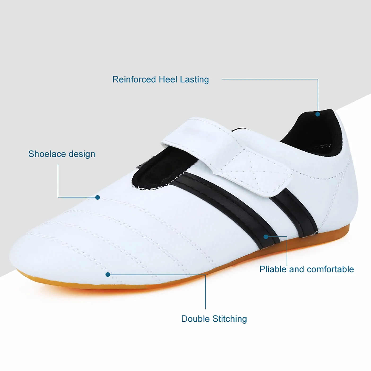 Chaussures de Taekwondo RiToEasysports pour Adultes et Enfants, Boxe Kung Fu Karaté