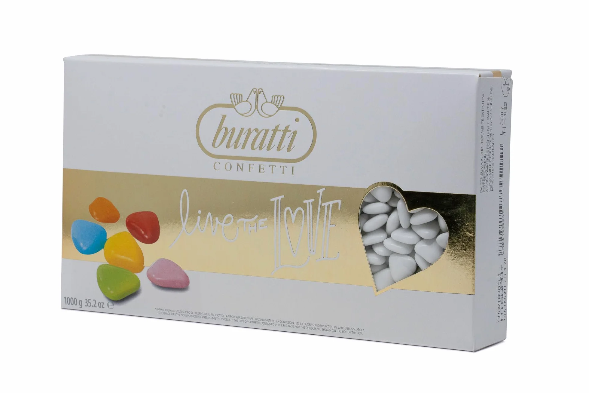 Buratti Confetti Dragées au Chocolat Blanches 1 Kg