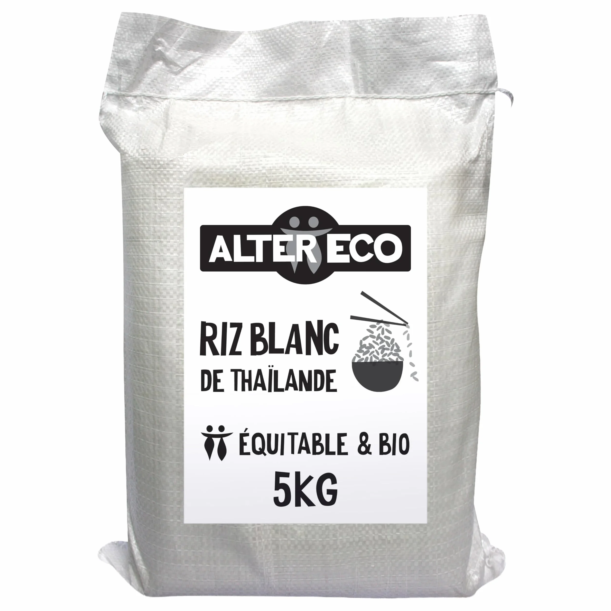 ALTER ECO - Riz Thaï Bio et Équitable 5 kg - Riz Équitable Origine Thaïlande - Prêt en 15 Minutes