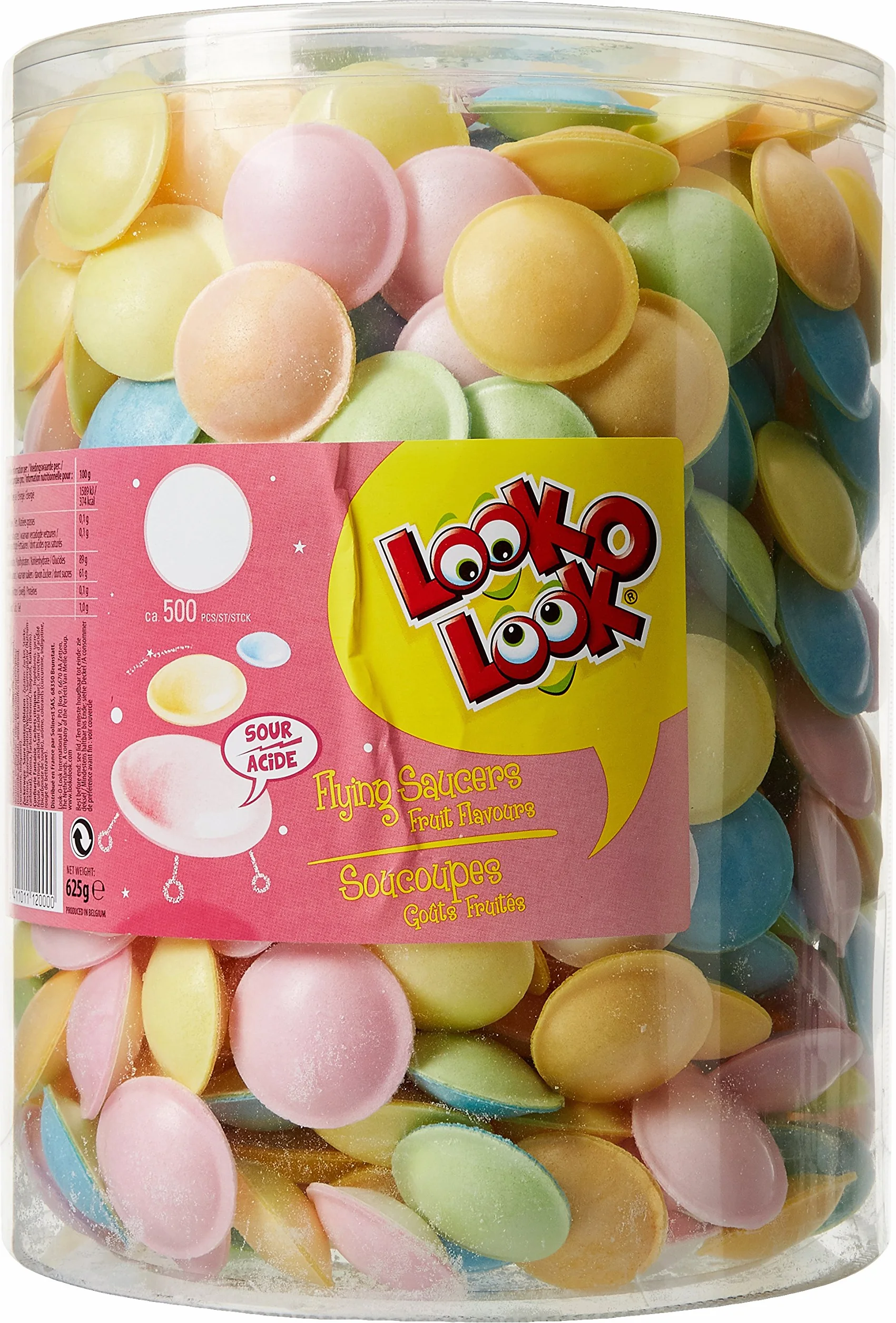 Look o Look Tubo de 500 Soucoupes (625 g) en Boîte