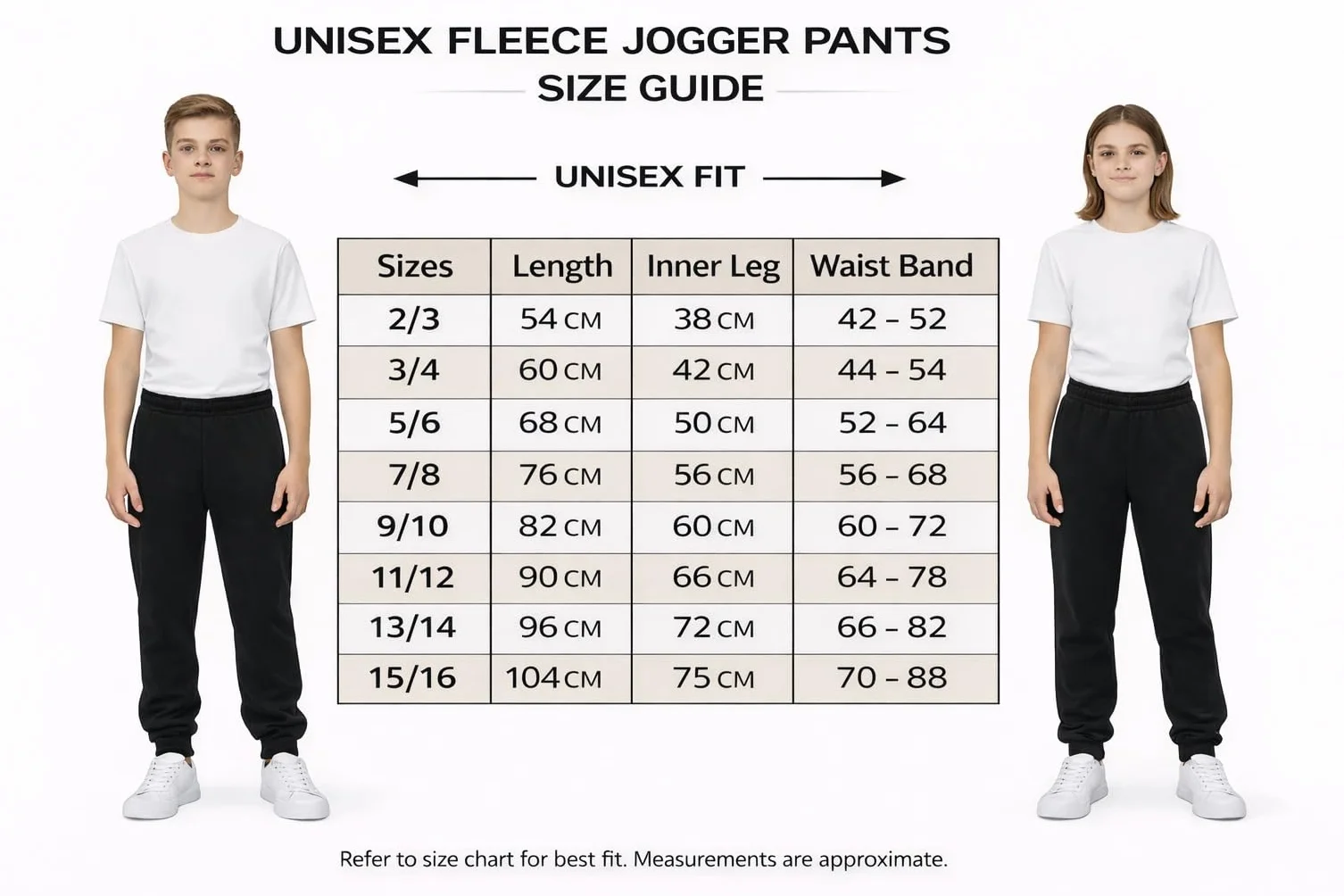 KHIM Pantalon de jogging pour enfants Unisexe Filles Garçons Activewear