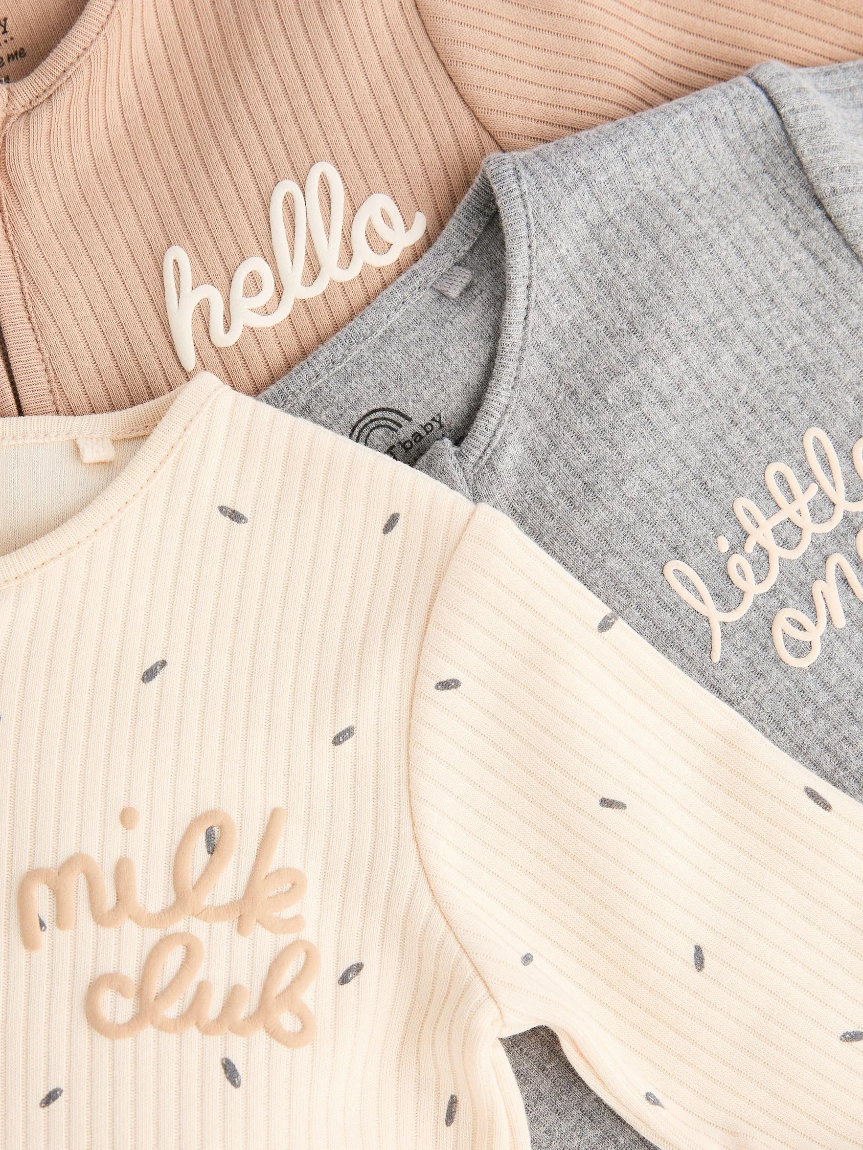 NEXT Bébé Dors-Bien 100% Coton Fermeture zippée Double-Sens Lot de 3