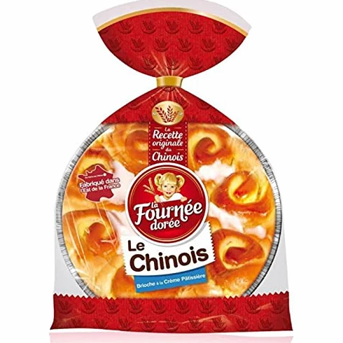 La Fournée Dorée Le Chinois Brioche à la Crème Pâtissière 600g (lot de 3)
