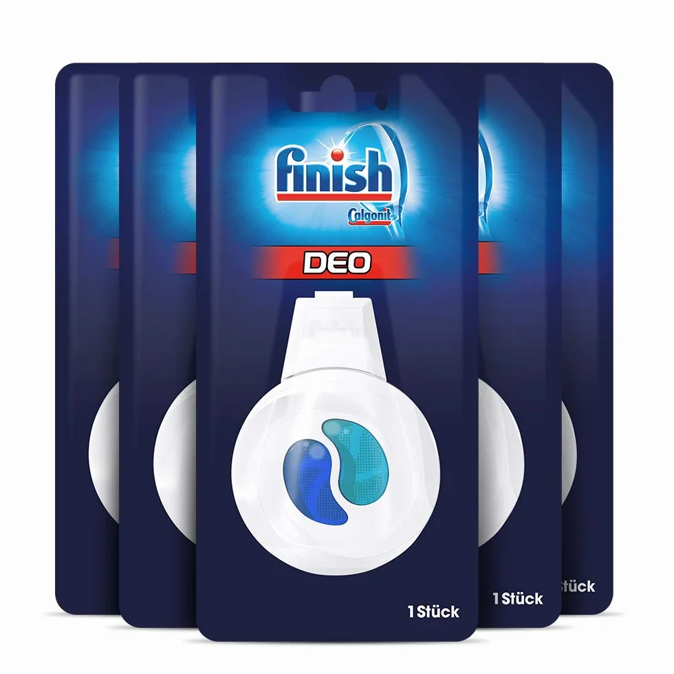 Finish Lot de 5 désodorisants anti-odeurs pour lave-vaisselle