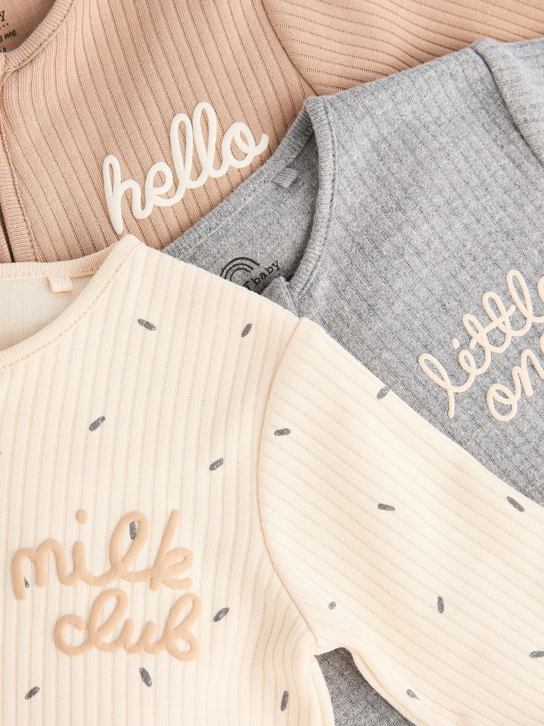 NEXT Bébé Dors-Bien 100% Coton Fermeture zippée Double-Sens Lot de 3