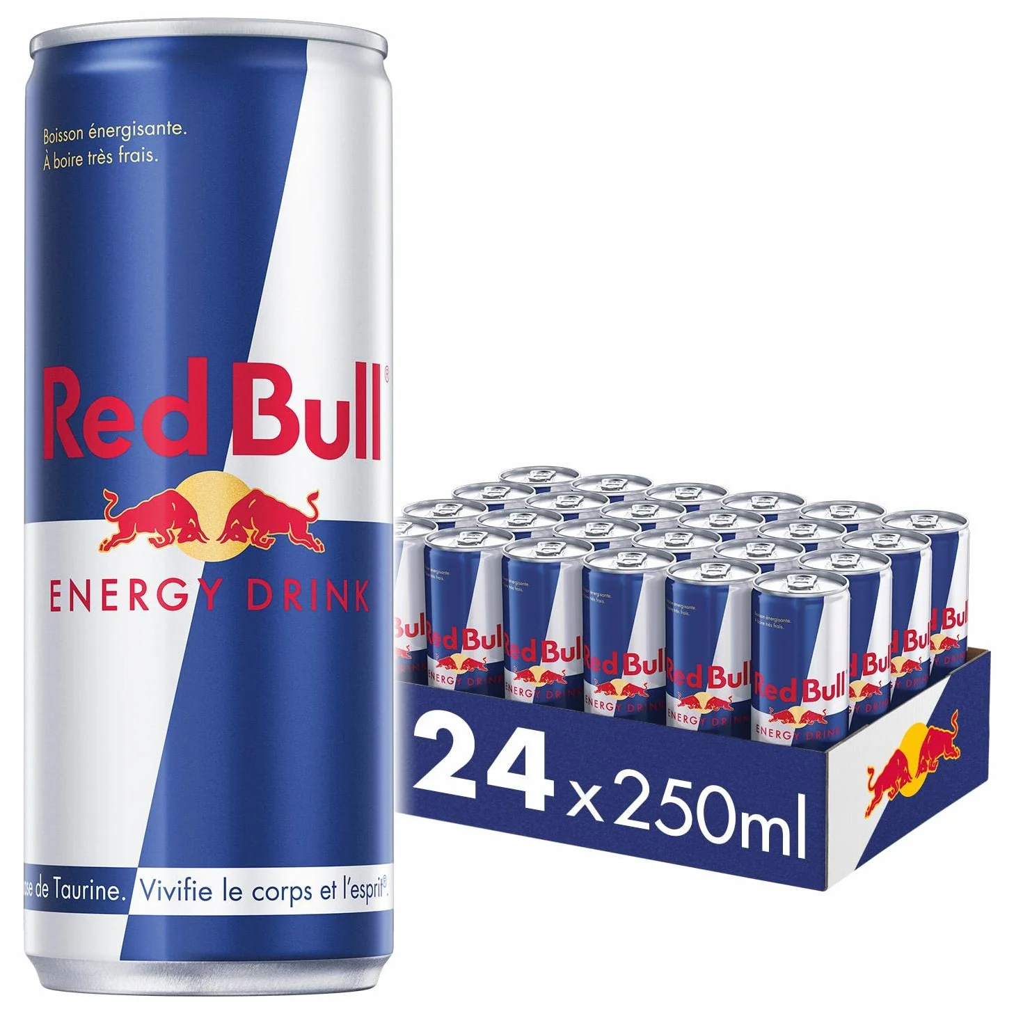 Red Bull, Boisson Energisante, lot de 24 x 250ml