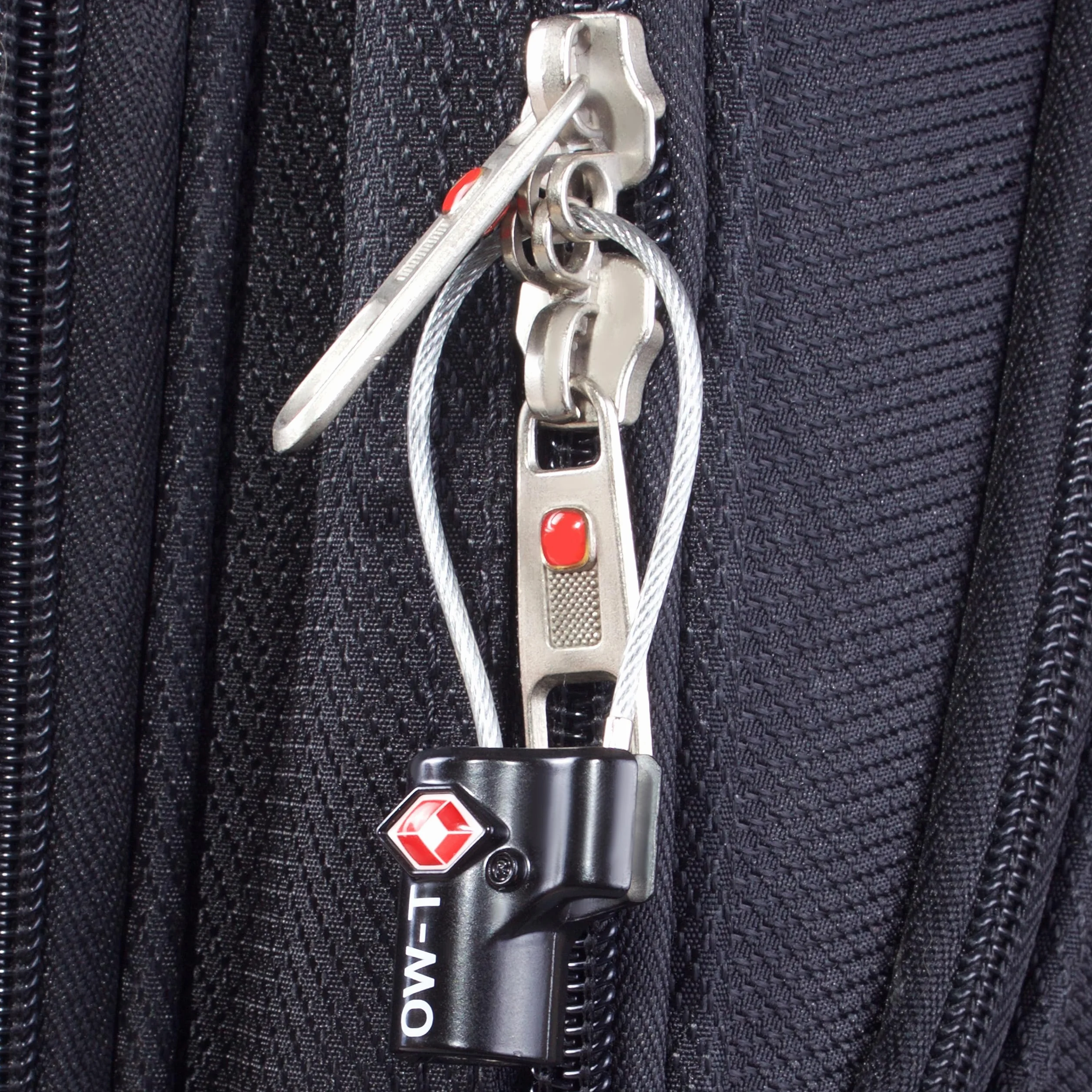 Cadenas Cable Clé Antivol pour Bagages Valise Avion TSA (2 Pcs Noire)