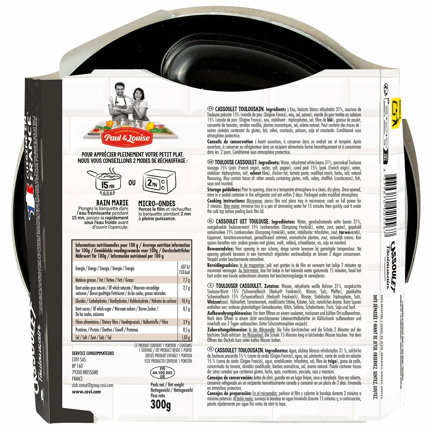 Box Découverte Paul & Louise : Les Traditionnelles - Longue Conservation - Viande Origine France - Prêt en 2 minutes - Box repas - Box repas Pratique