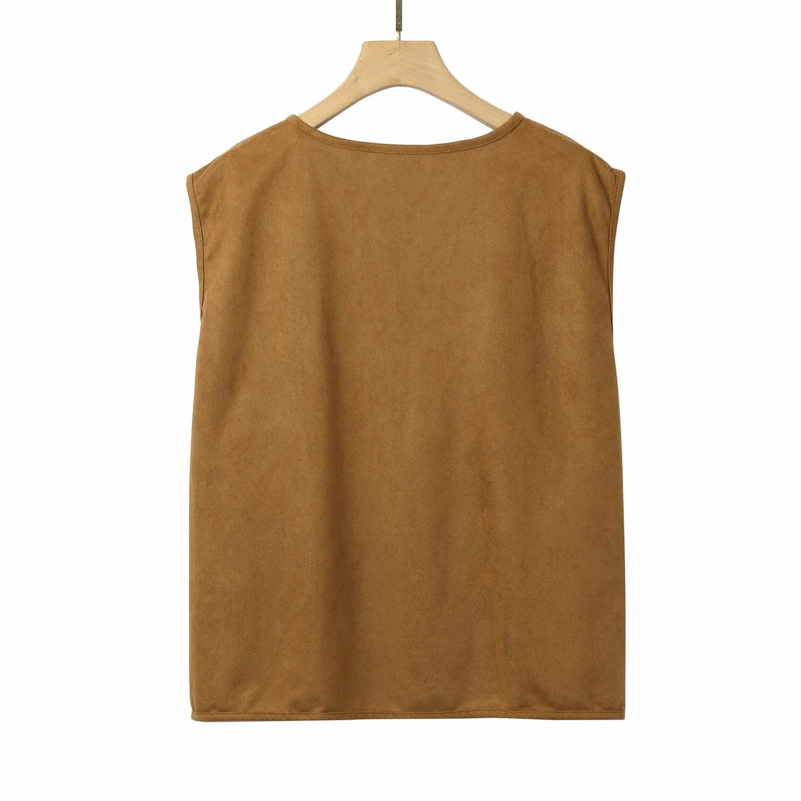 Gilet de cowboy sans manches en daim pour homme - Gilet à franges rétro bohème hippie - Costume de carnaval