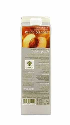 Purée de pêche blanche Ravifruit 1 kg