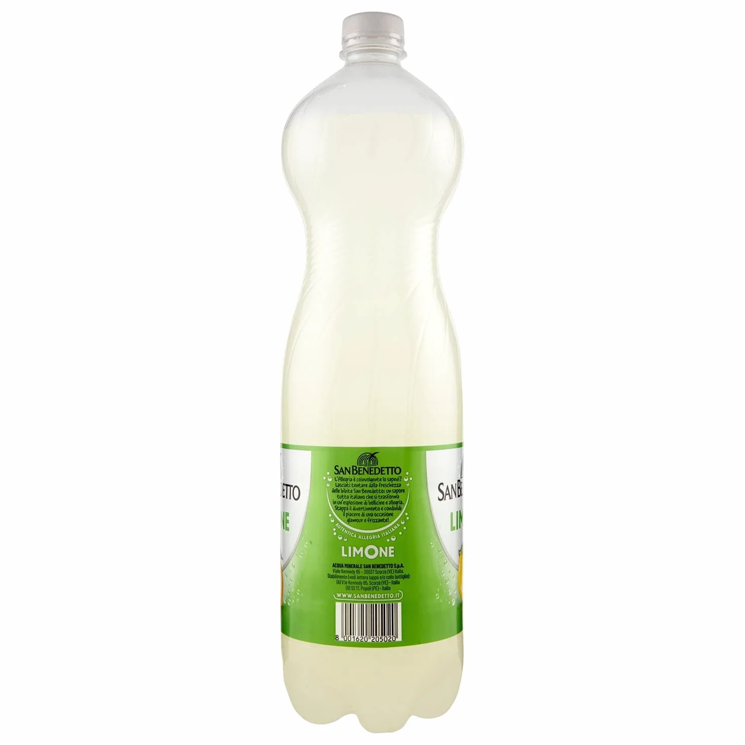 San Benedetto Lot de 12 Lemonade citron vert PET 1,5 l rafraîchissant