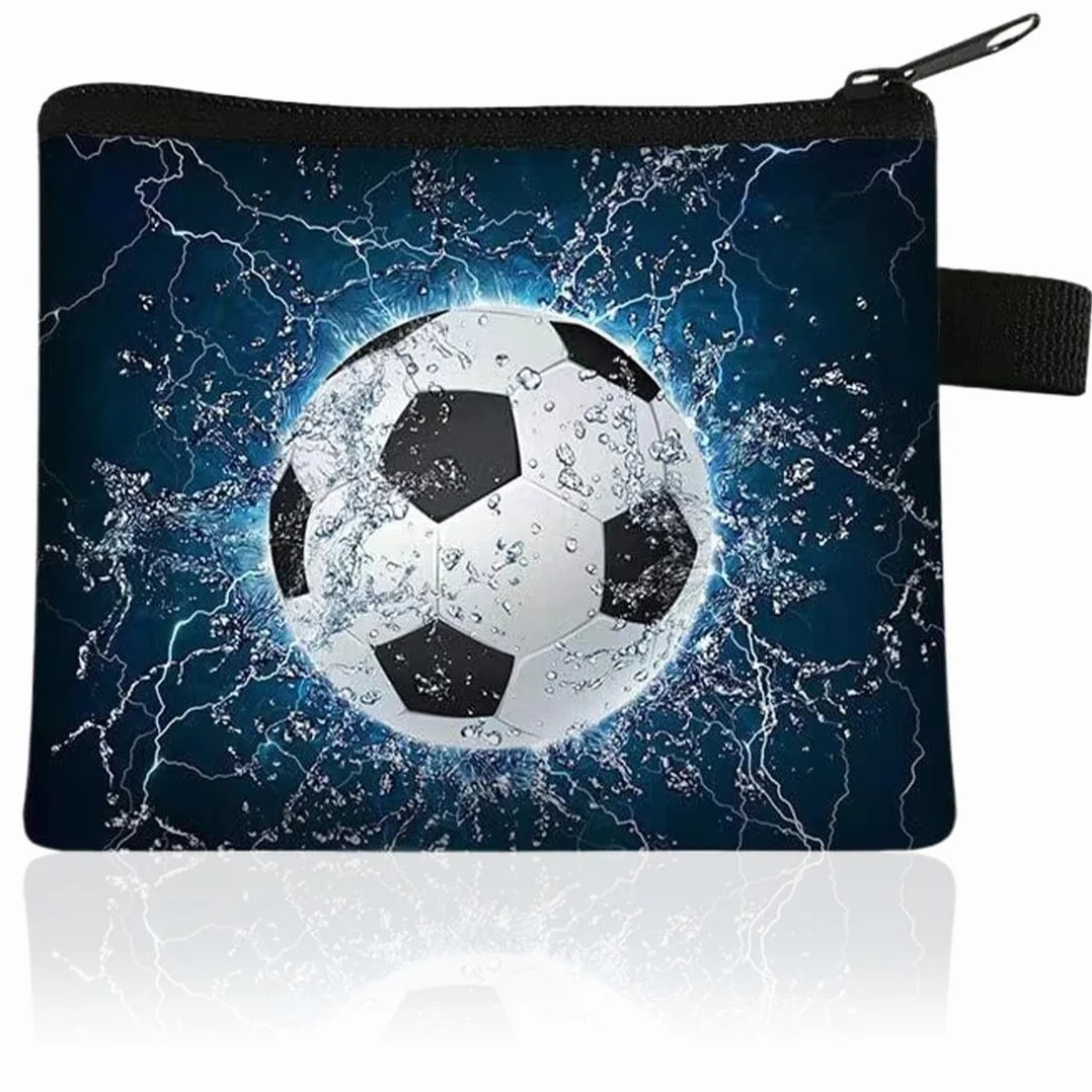 Portefeuille Enfant Motif Football Pliable Cadeau Anniversaire Fille Garçon