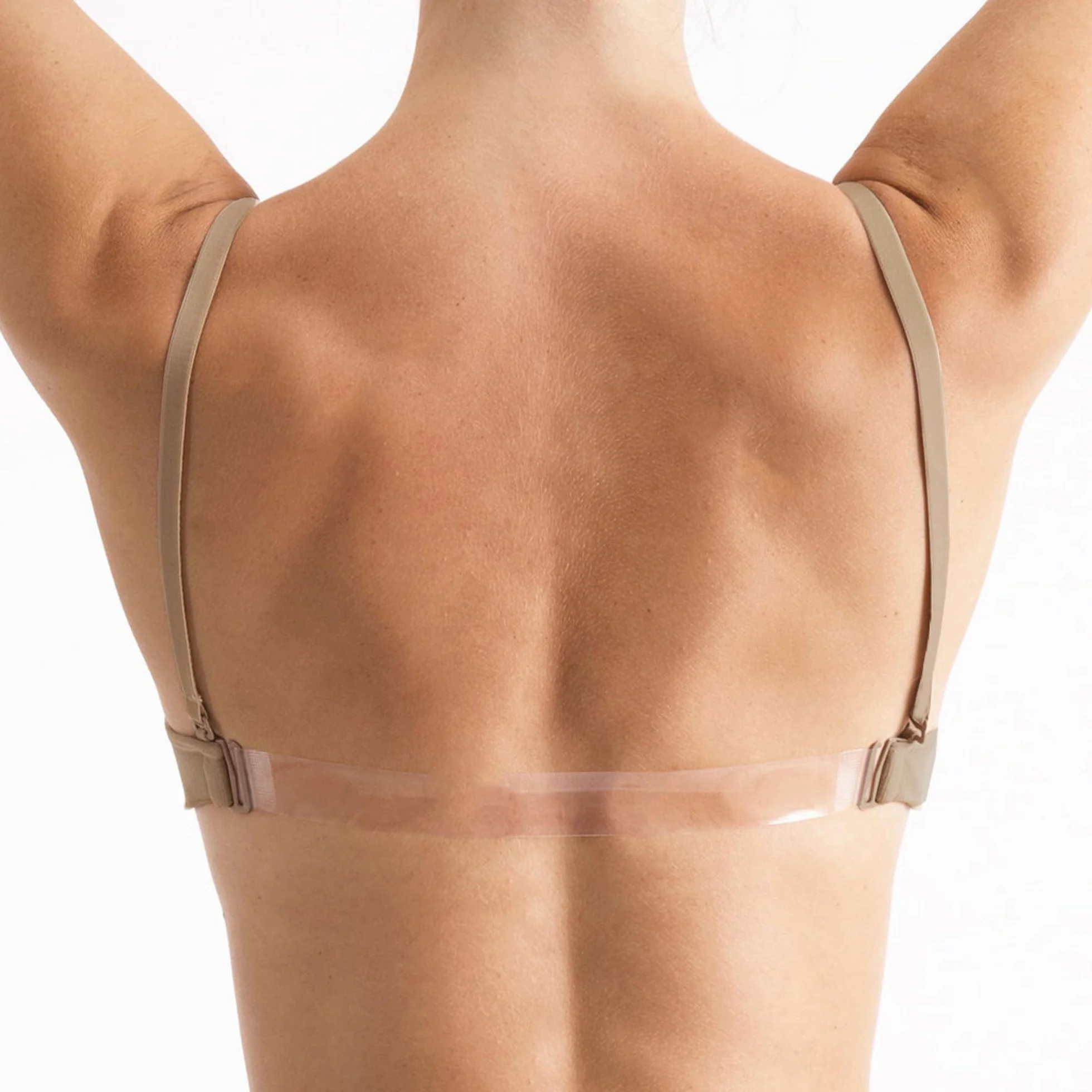Silky Dance Soutien-gorge dos nu sans couture rembourrage amovible danse sport femmes 2 bretelles transparentes 2 bretelles épaule nude