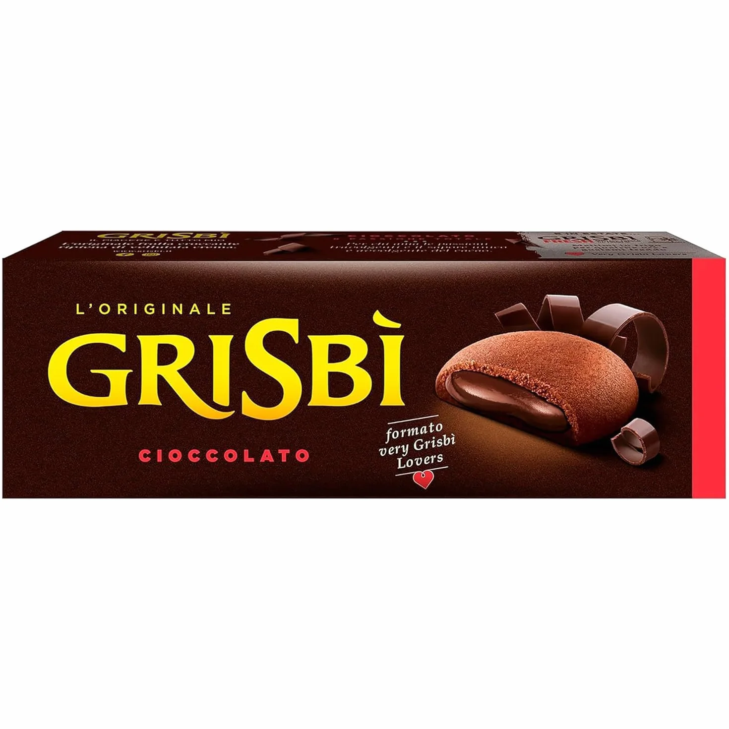 Italian Gourmet Bundle Grisbi Biscuits fourrés chocolat 6 x 135 g (810 g) – Gâteaux italiens cœur fondant cacao, snack gourmand pause café, format à partager + Italian Gourmet Polpa
