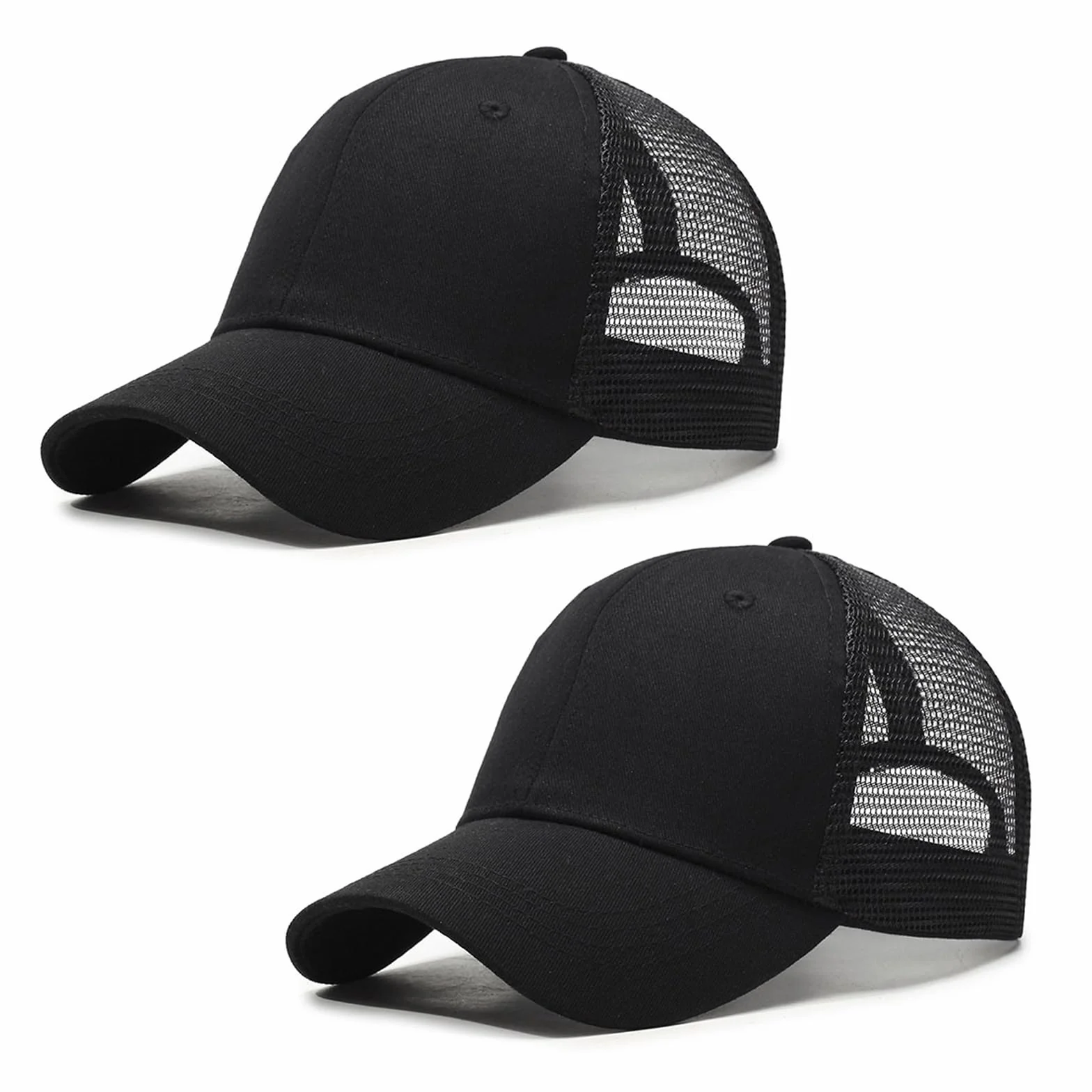 Casquette de Baseball Respirant Coton Anti-Soleil pour Homme Femme, Casquette Trucker Réglable Chapeau Sunhat