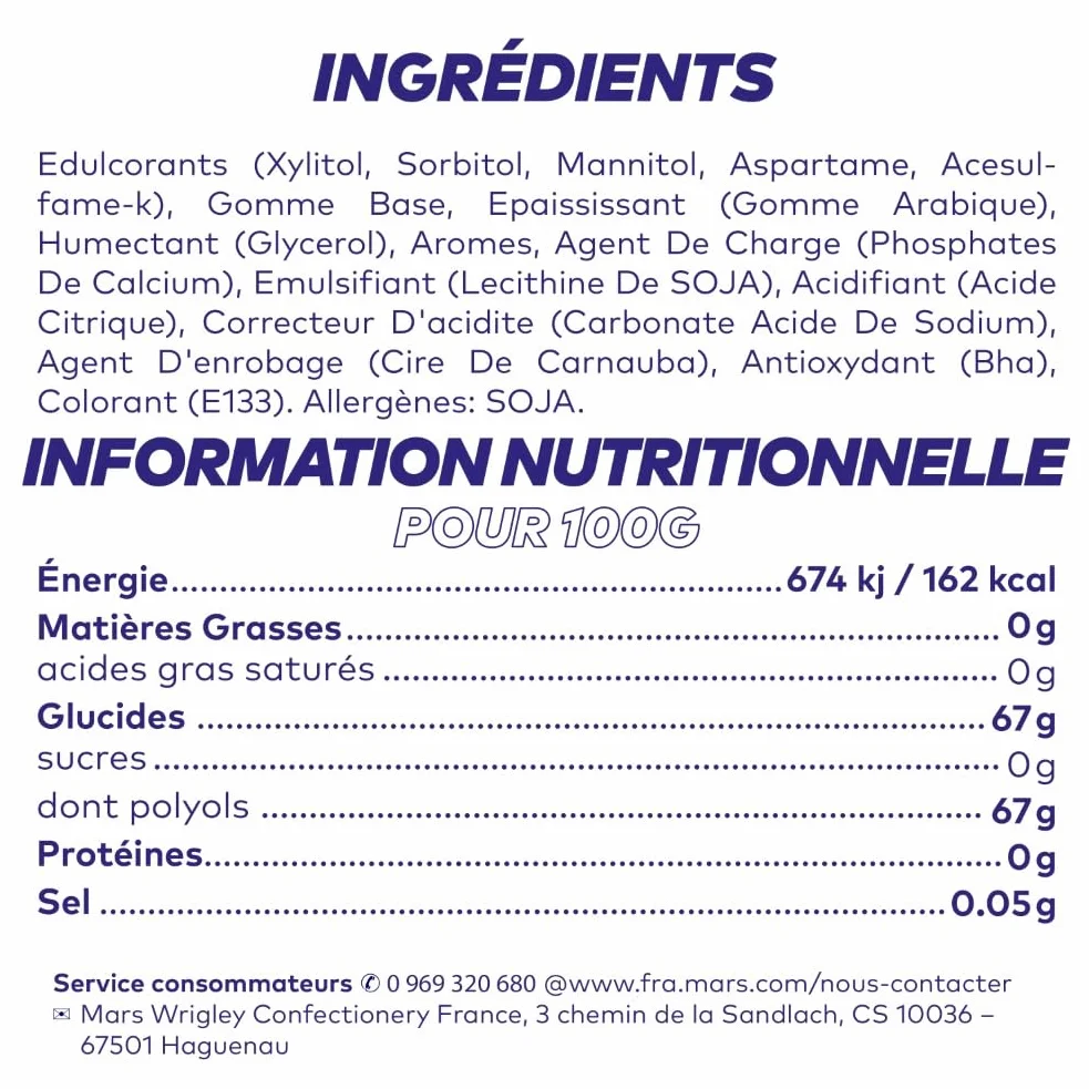 FREEDENT WHITE Chewing Gum Sans Sucre Goût Fruit 5 Paquets 70g