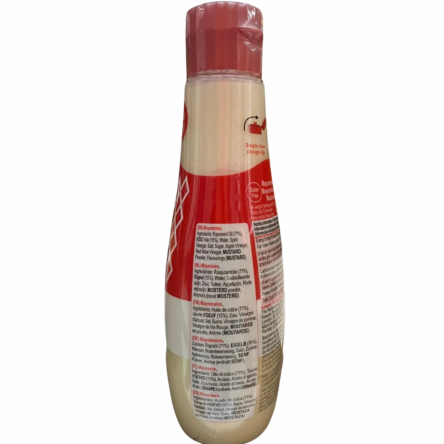 Kewpie Mayonnaise Japonaise 6x355ml - Multipack | Goût riche et légèrement sucré, onctuosité authentique, fabriqué selon les normes et méthodes japonaises traditionnelles