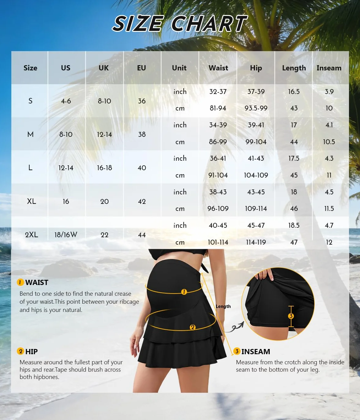 SHEKINI Jupe de maternité taille haute à volants avec short intégré pour tennis golf