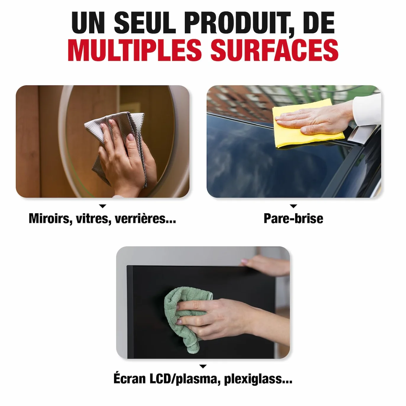 SPADO - Nettoyant vitres en gel - Anti-traces - Anti-pluie - Ne coule pas - Antibuée - pour vitre, miroirs et écran - 5L - Fabriqué en France