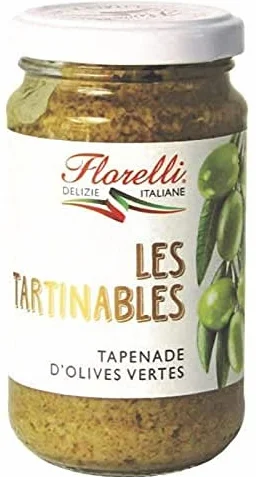 FLORELLI - Tapenade Dolives Vertes 190G - Lot De 3 - meilleure offre