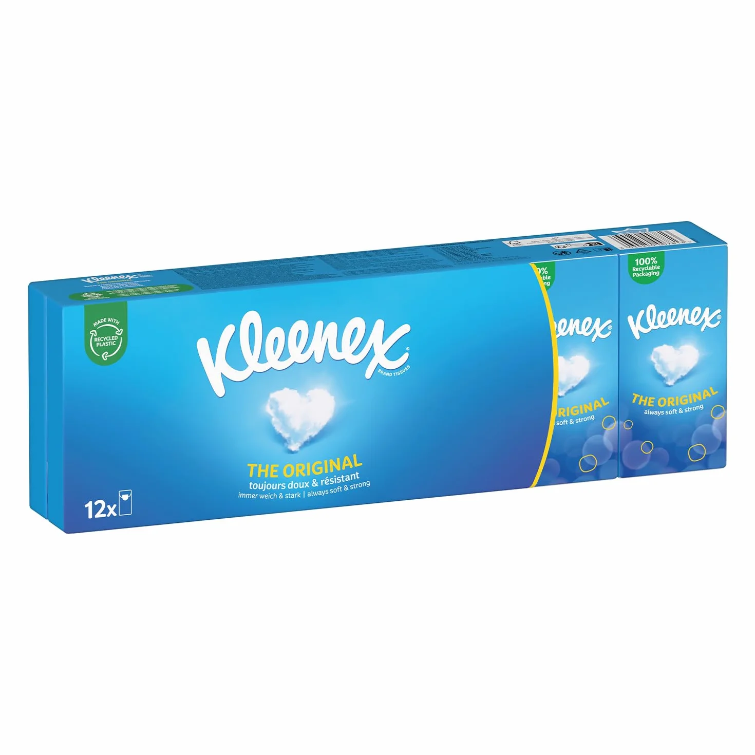 KLEENEX - Mouchoirs étuis Original (24 paquets de 12 étuis) - doux et résistant pour un usage quotidien