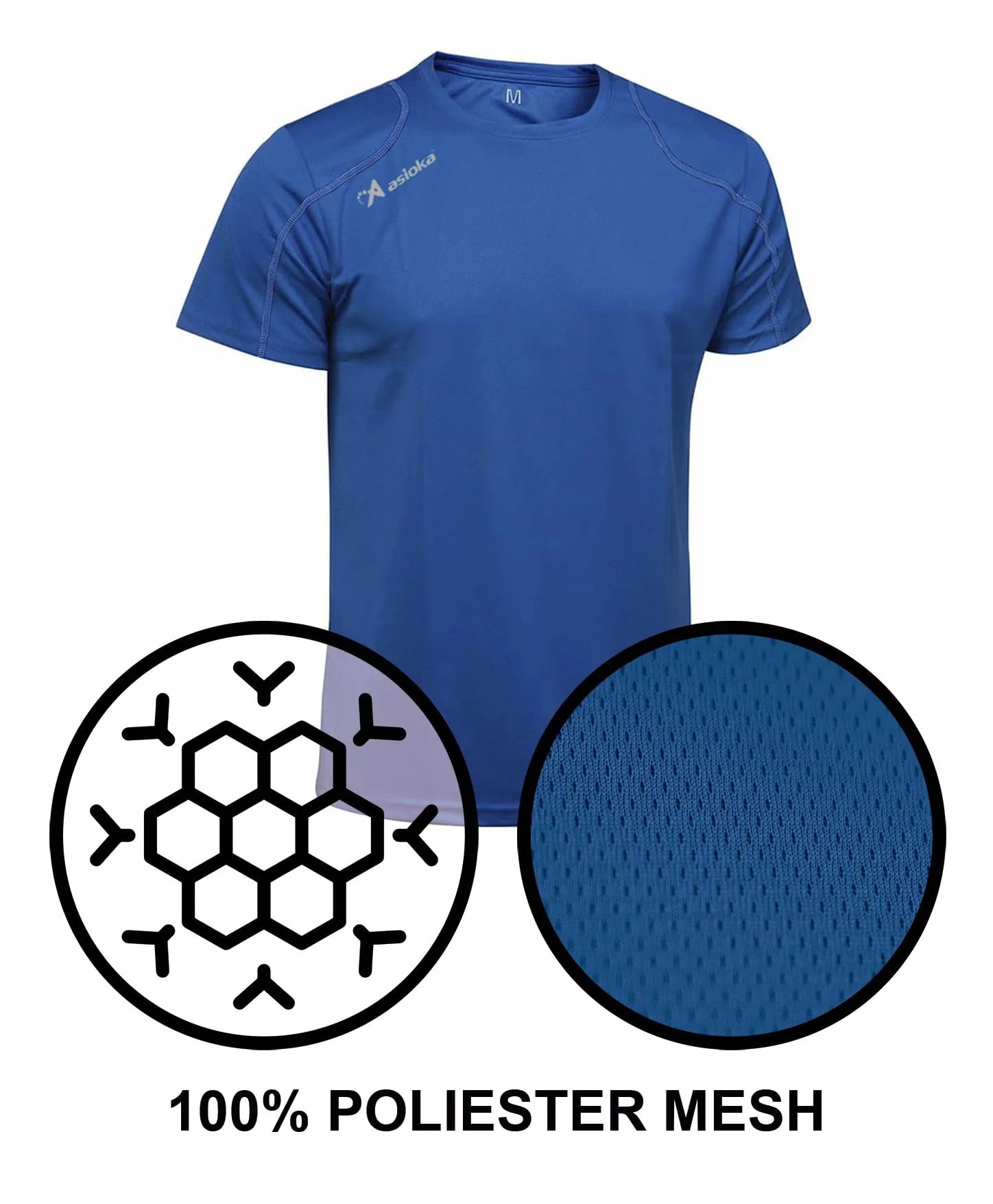 T-Shirt Technique Homme Sport Manches Courtes Mesh Vêtements Sport Été Respirants Séchage Rapide