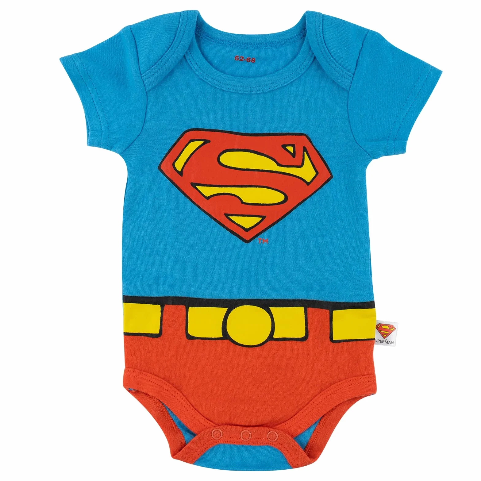 DC Comics Superman Body Bébé 4 Pack 3 Tailles Cadeau Naissance Garçon Fille