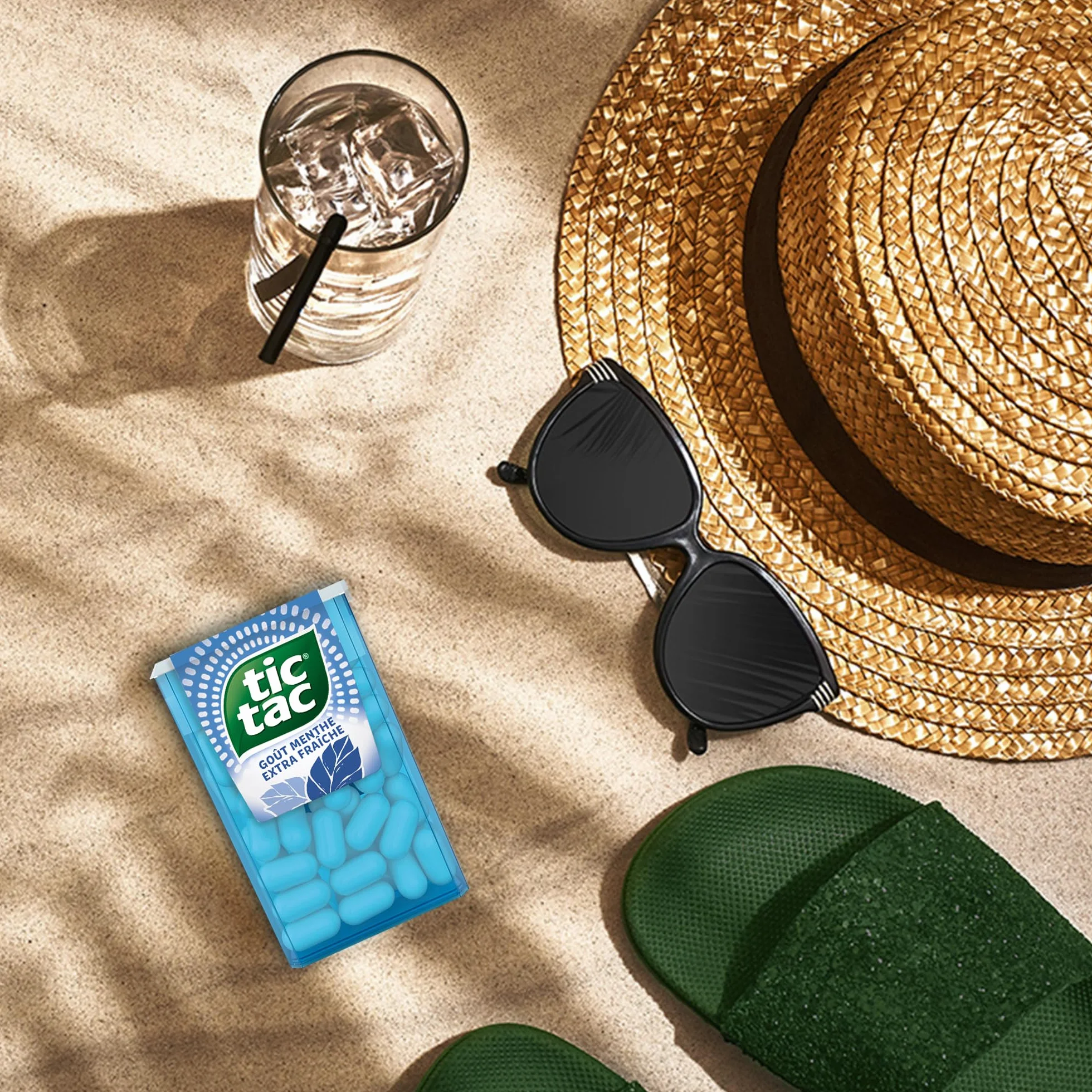 TicTac Goût Menthe Extra Fraiche Bonbons frais sucrés Format de Poche 24 boites x 18g