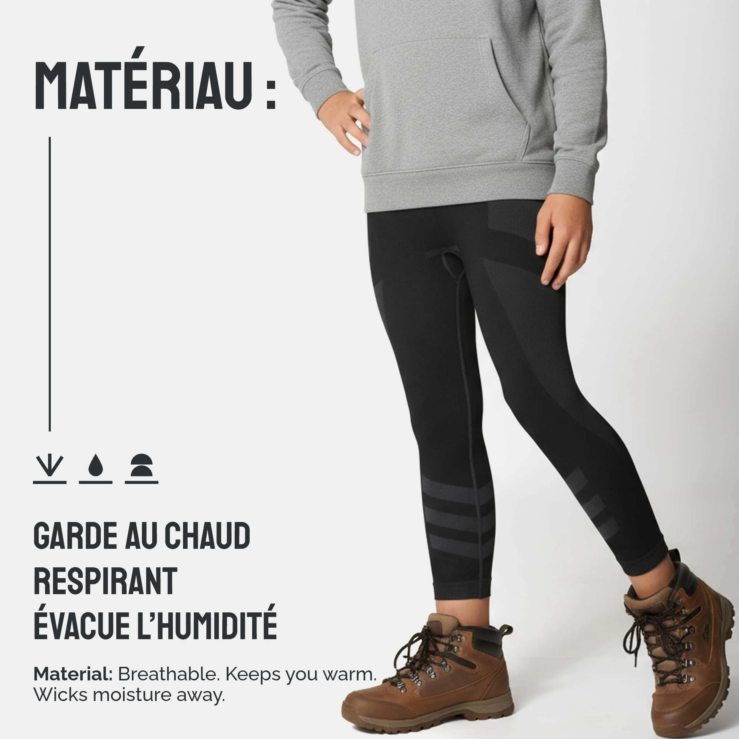 Ladeheid Caleçon Long Thermique Enfant Unisexe LAGI008
