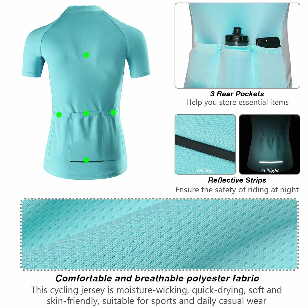 CATENA Maillot Cyclisme Manches Courtes Femmes VTT Route Respirant Séchage Rapide Haut Vélo